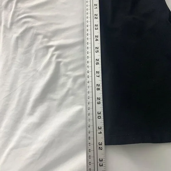 Quince Women's Straight Leg Pull On Dress Pants Slacks Black Size M Tall - Picture 6 of 6